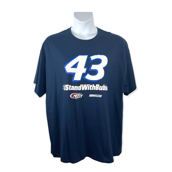 NASCAR I Stand with Bubba 43 Bubba Wallace Crew Neck Shirt Plus Size 2XL - Picture 1 of 7